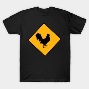 Chicken Crossing Sign T-Shirt